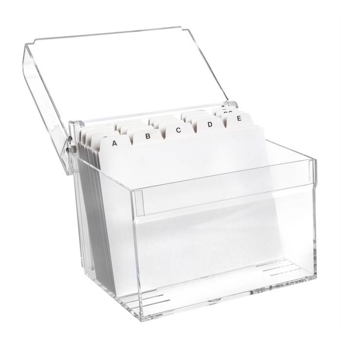 Maul 4002390046862 Maul - Kaartenbak met index din a6 acryl-3
