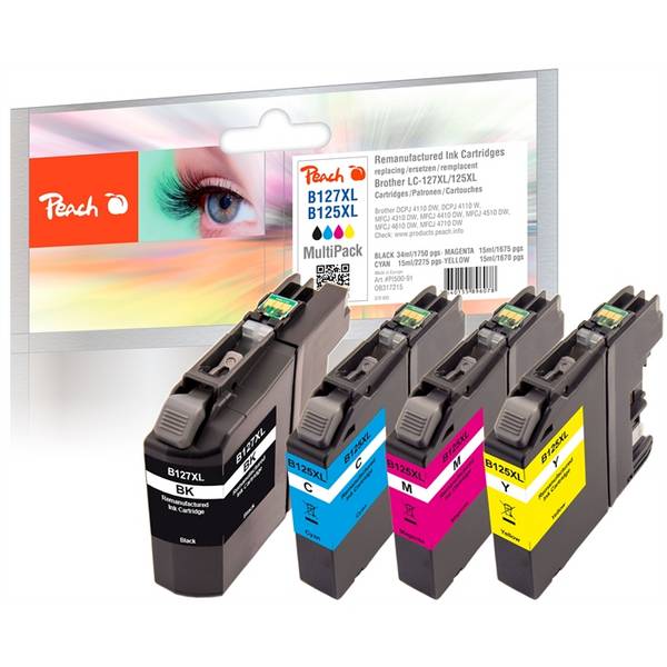 Peach-cartridge Brother LC-127XLVALBP MultiPack REM,KOM