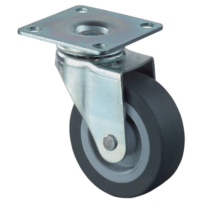 BS Rollen Zwenkwiel 25Mm Rubber Grijs-1