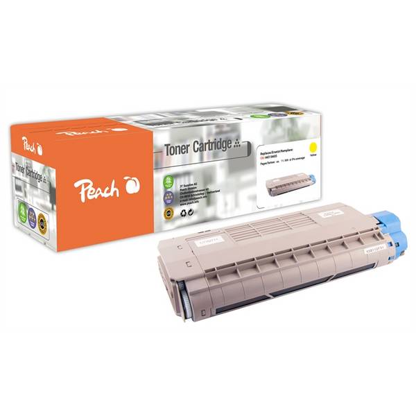 Peach Toner OKI C710/711 geel 44318605 gereviseerd
