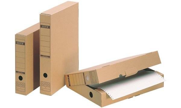 LEITZ Archiefdoos met Sluitflap, A3, Golfkarton, Bruin (6085-00-00)