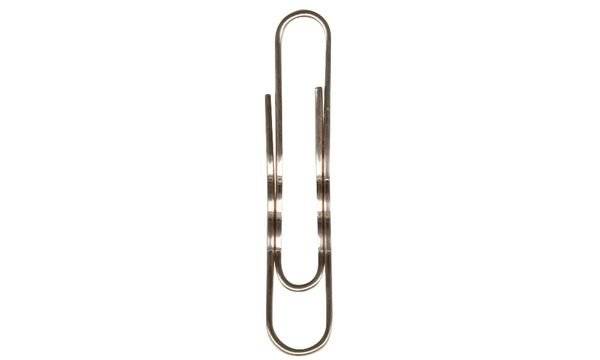 Duurzame paperclips 77 mm, 100 stuks, kopergeplateerd-0