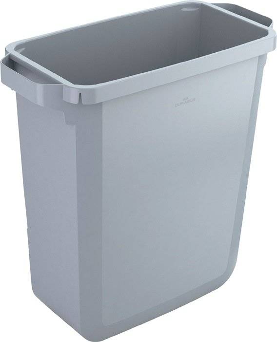 Bekroonde afbeelding voor Recyclingcontainer 60 l H600xB280xD590mm grijs zonder deksel geschikt v. levensm