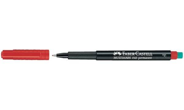 Faber-Castell Foliestift 1513 MULTIMARK F permanent 151351 Blauw-5