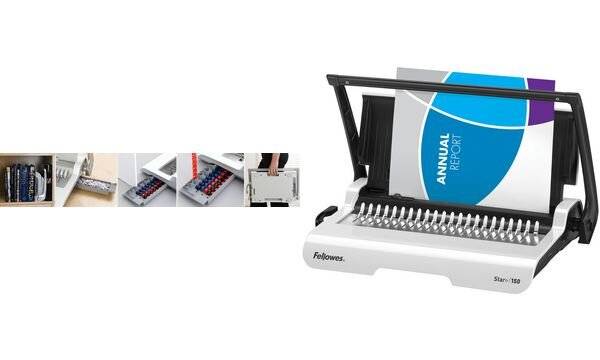 Fellowes 604398 Inbindmachine plastic ring (l x b x h) 506 x 348 x 146 mm DIN A4-4