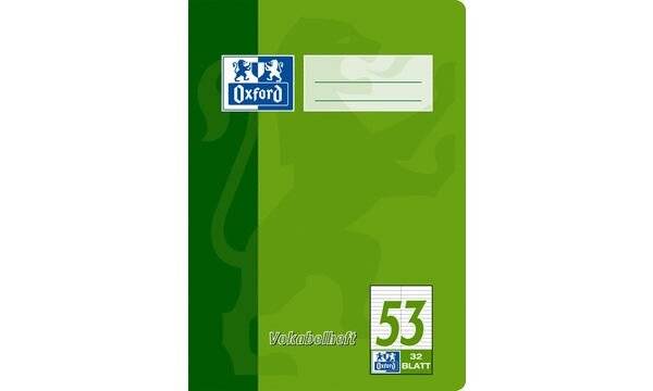 Oxford A5 Vokabelheft, Lineatur 53 (2 Spalten), 32 Blatt-1