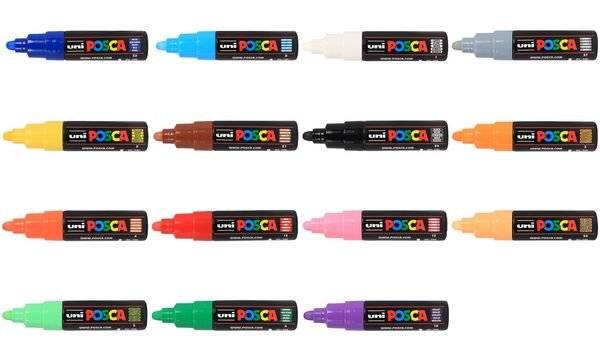 Verfstift Posca PC7M donkerblauw-1