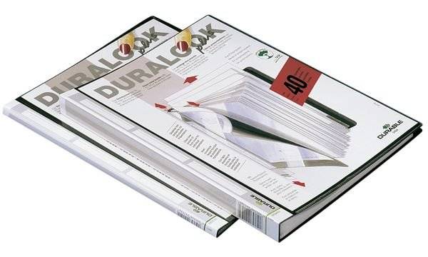Duurzaam presentatieboek Duralook Plus A4 met 20 insteekhoezen van 17 mm, zwart.-1