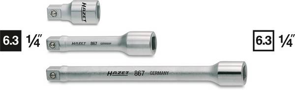 Hazet 867/868 867-1 Dopsleutelverlenging   Aandrijving 1/4" (6,3 mm) 25 mm 1 stuk(s)