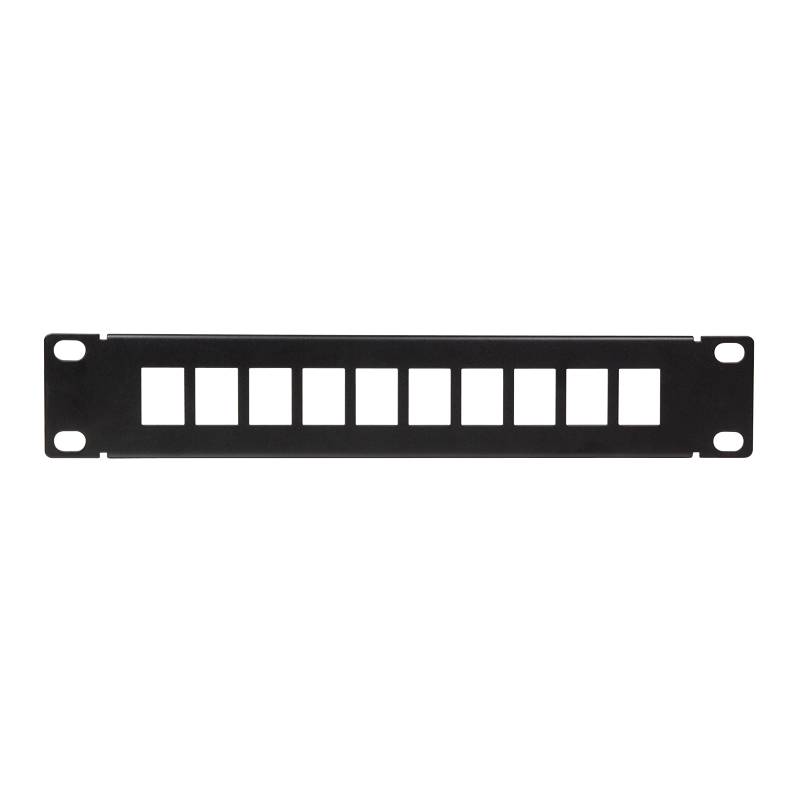 10 inch patch panel | voor 10 Keystone modules | 1U | zwart-0