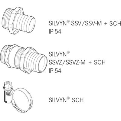 LAPP 61713420 SILVYN® SI 32x38 SGY Beschermslang (ribbelslang) Zilver-grijs (RAL 7001)  32 mm  50 m