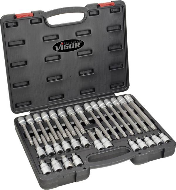 Vigor  V2201 Dopsleutel-bitinzetset  1/2" (12,5 mm) 32-delig