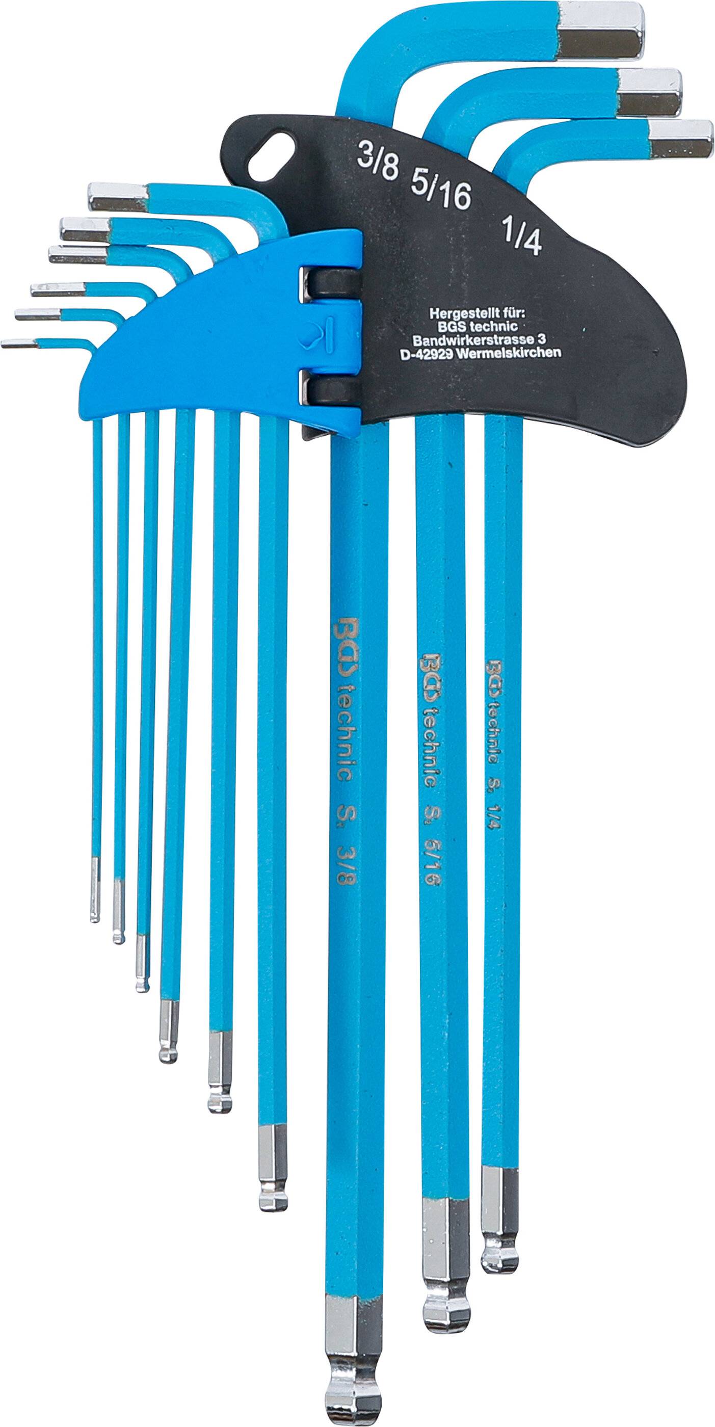 BGS Stiftsleutelset extra lang binnenzeskant inches 9 delig-2