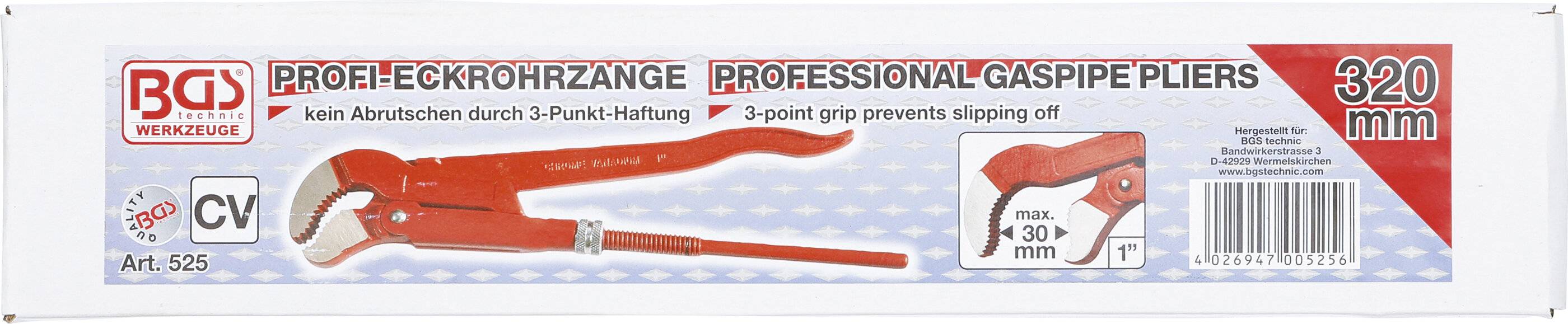 BGS Hoekbuistang 1", 3-punts grip-3