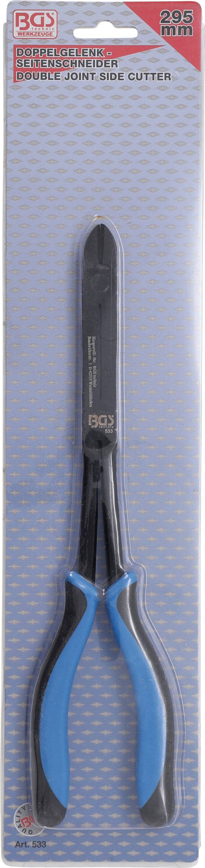 BGS Lange zijkniptang met 2 scharnieren 295 mm-3
