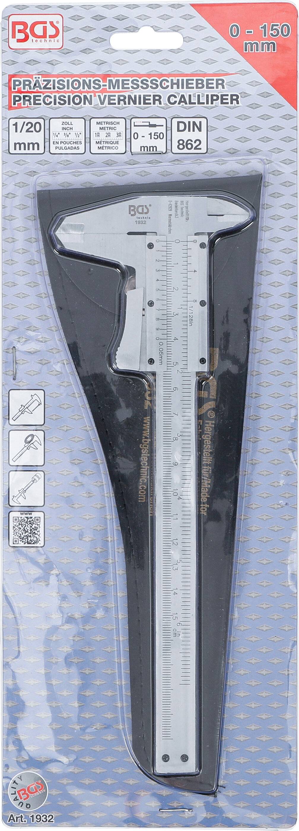 BGS Precisie schuifmaat 0 - 150 mm-3