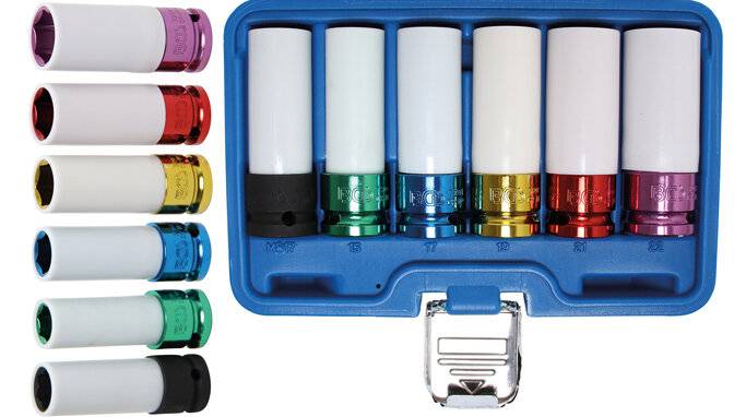 BGS Kracht wielmoerdopsleutel set 17 / 19 / 21 / 22 mm / MS17-2