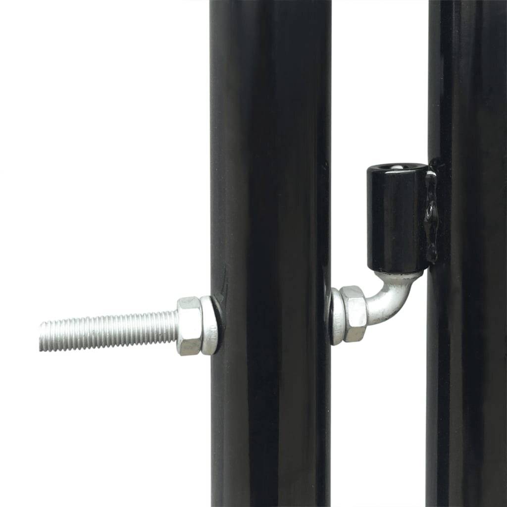 vidaXL - Poort - enkel - 100x250 - cm - zwart-2