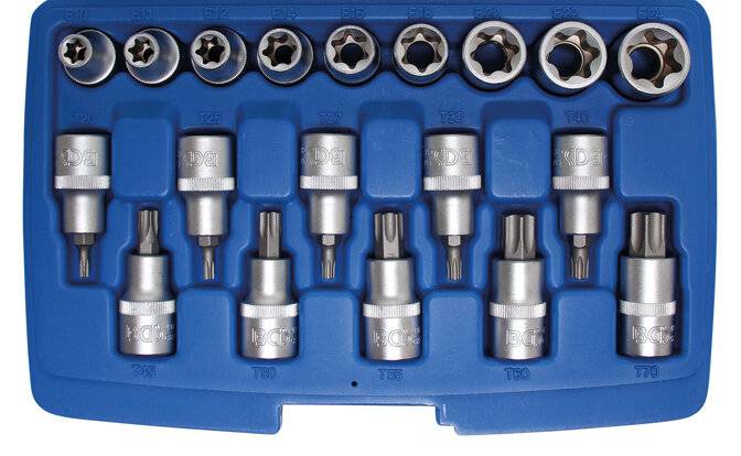 BGS Dopsleutelbit en doppenset 1/2" Torx 19 delig-5