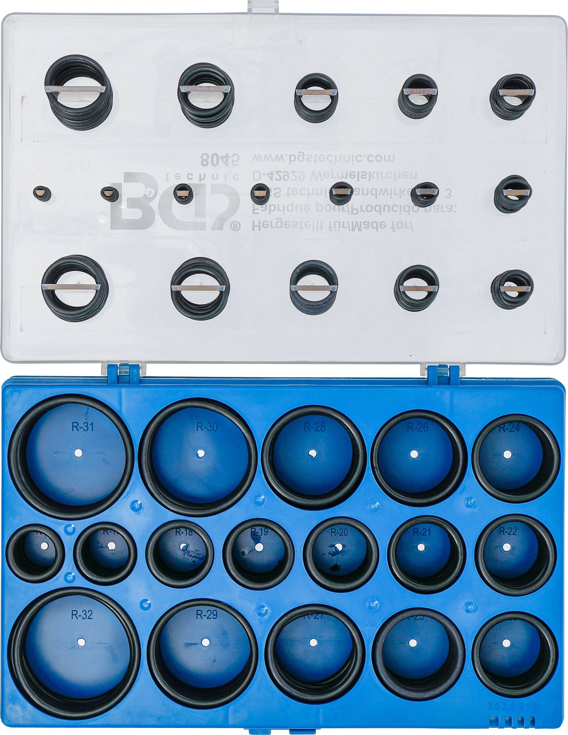 Symboolafbeelding voor BGS Assortiment O-ringen Ø 3-50 mm, 419-delig