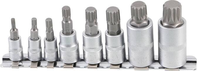 BGS 3/8" 1/4" 1/2" Slagbit dopsleutelset Spline (voor XZN) M4 - M16-0