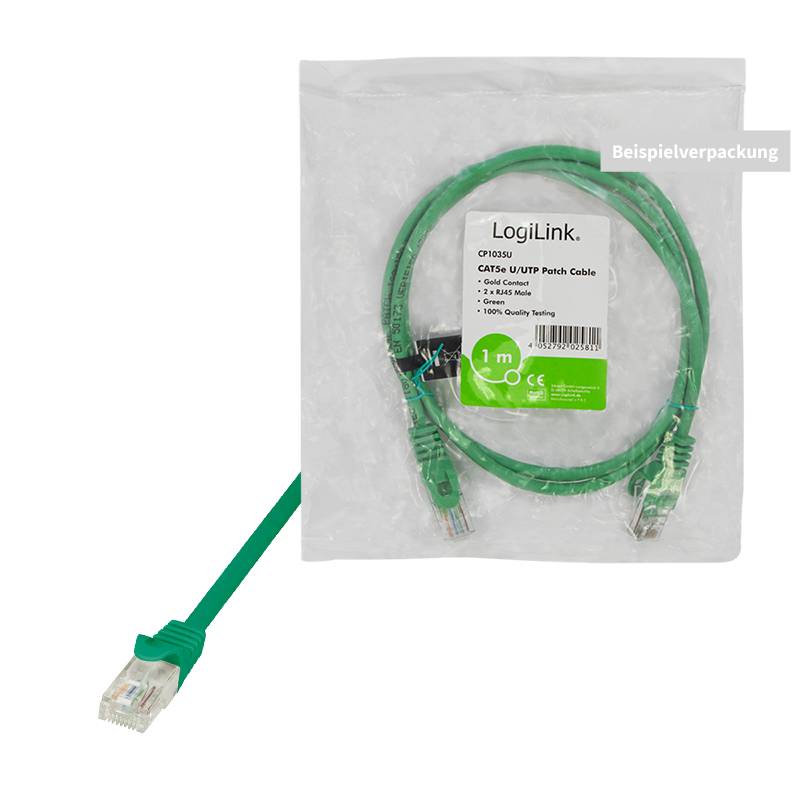 LOGILINK CP1065U Patch cord; U/UTP; Cat 5e; RJ45-stekker,aan beide zijden; koord - 1 stuk-2