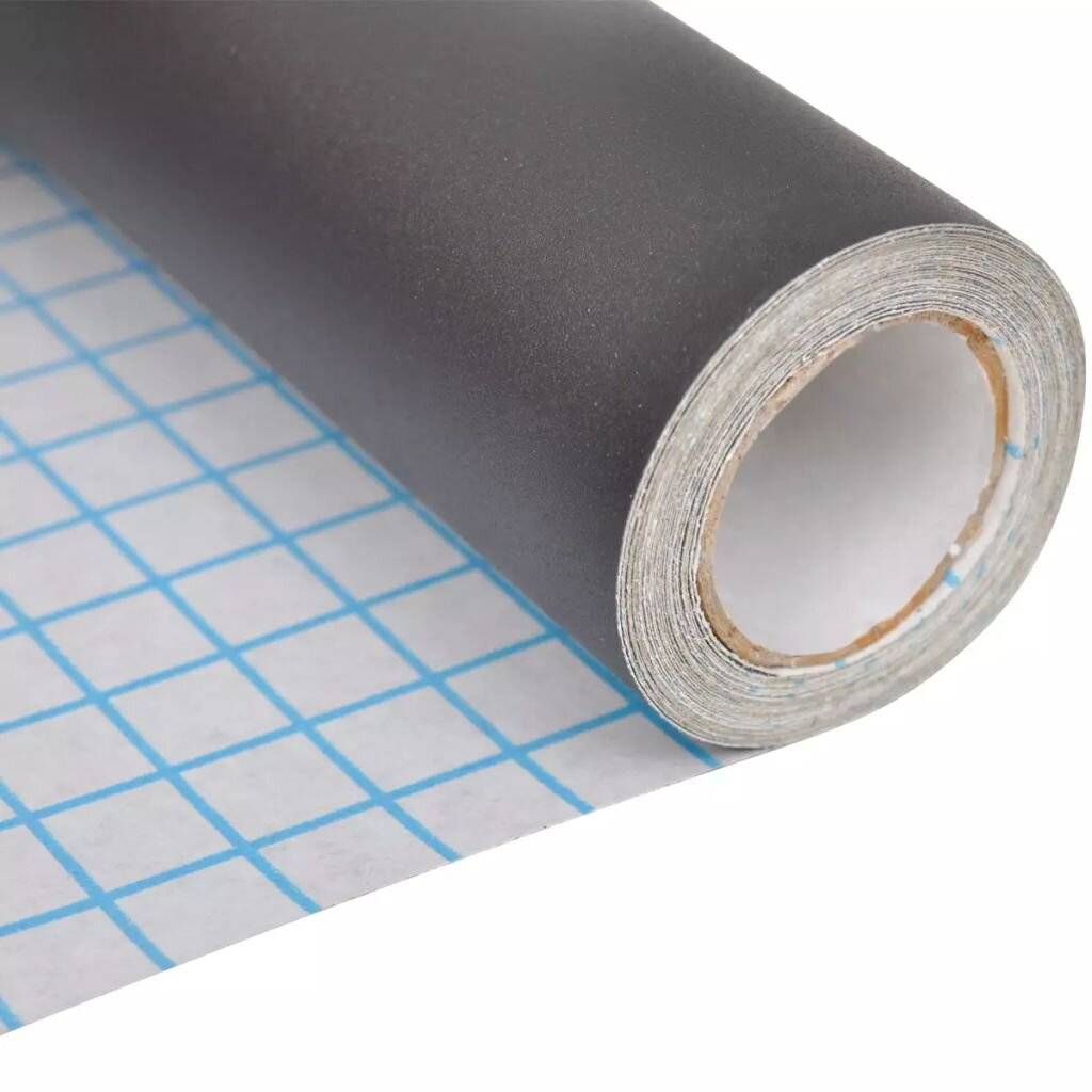 vidaXL - Muursticker - krijtbord - 2 - rollen - met - krijtjes - 0,45x2 - m-5