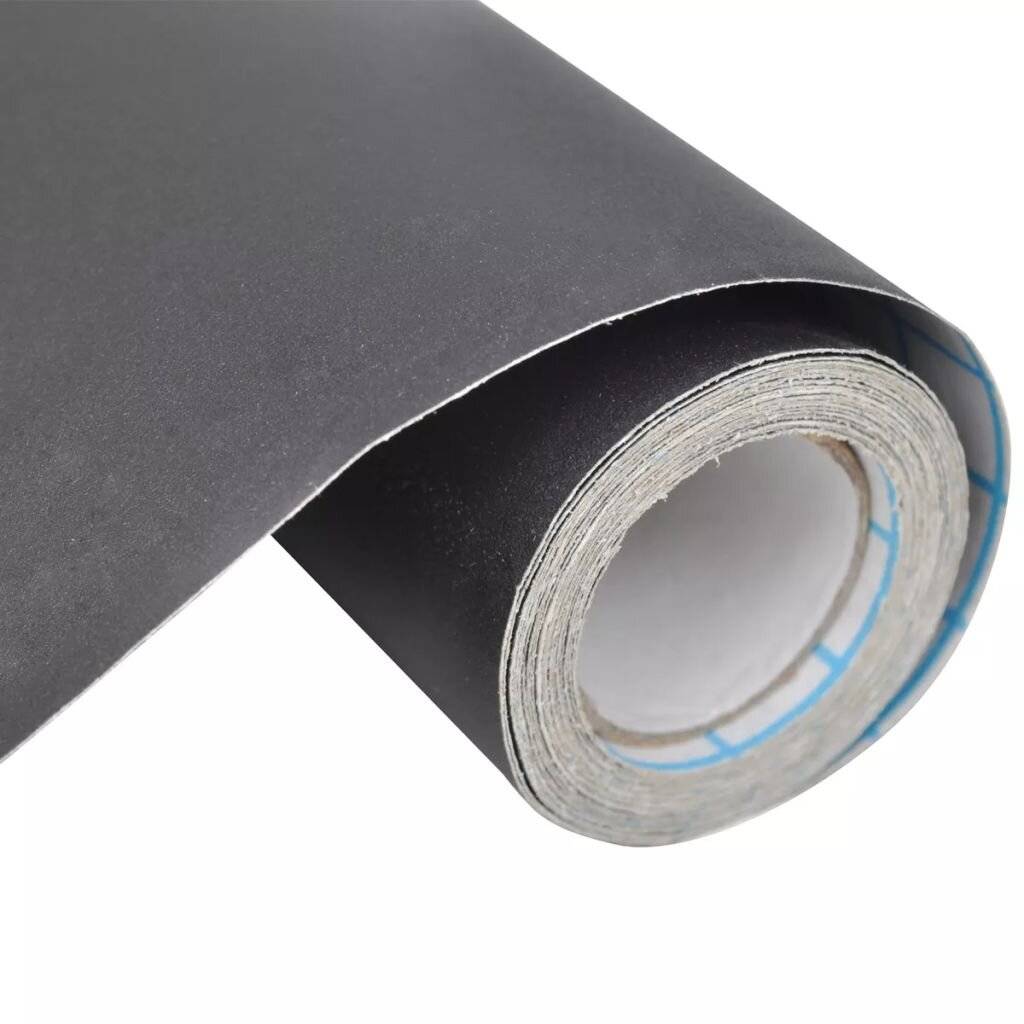 vidaXL - Muursticker - krijtbord - 2 - rollen - met - krijtjes - 0,45x2 - m-6