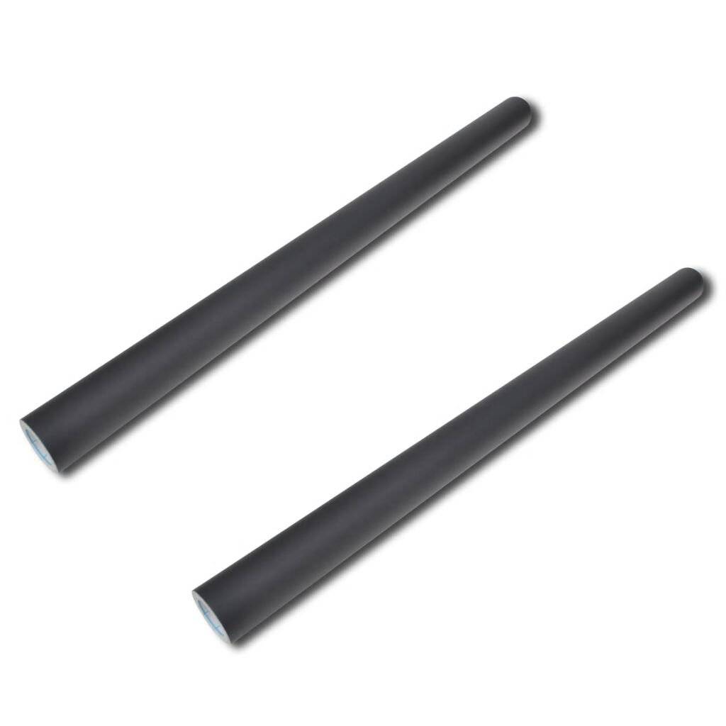 vidaXL - Muursticker - krijtbord - 2 - rollen - met - krijtjes - 0,45x2 - m-4
