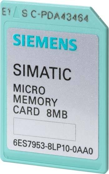 Siemens - 6ES7953-8LF20-0AA0 - SIMATIC S7, MICRO MEMORY CARD F. S7-300/C7/ET 200, 3.3 V NFLASH, 64 KBYTES-0