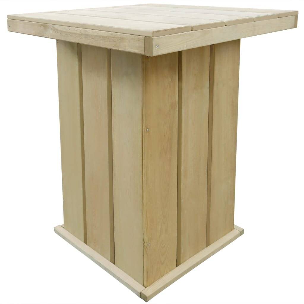 vidaXL - Bartafel - 75x75x110 - cm - geïmpregneerd - grenenhout-3