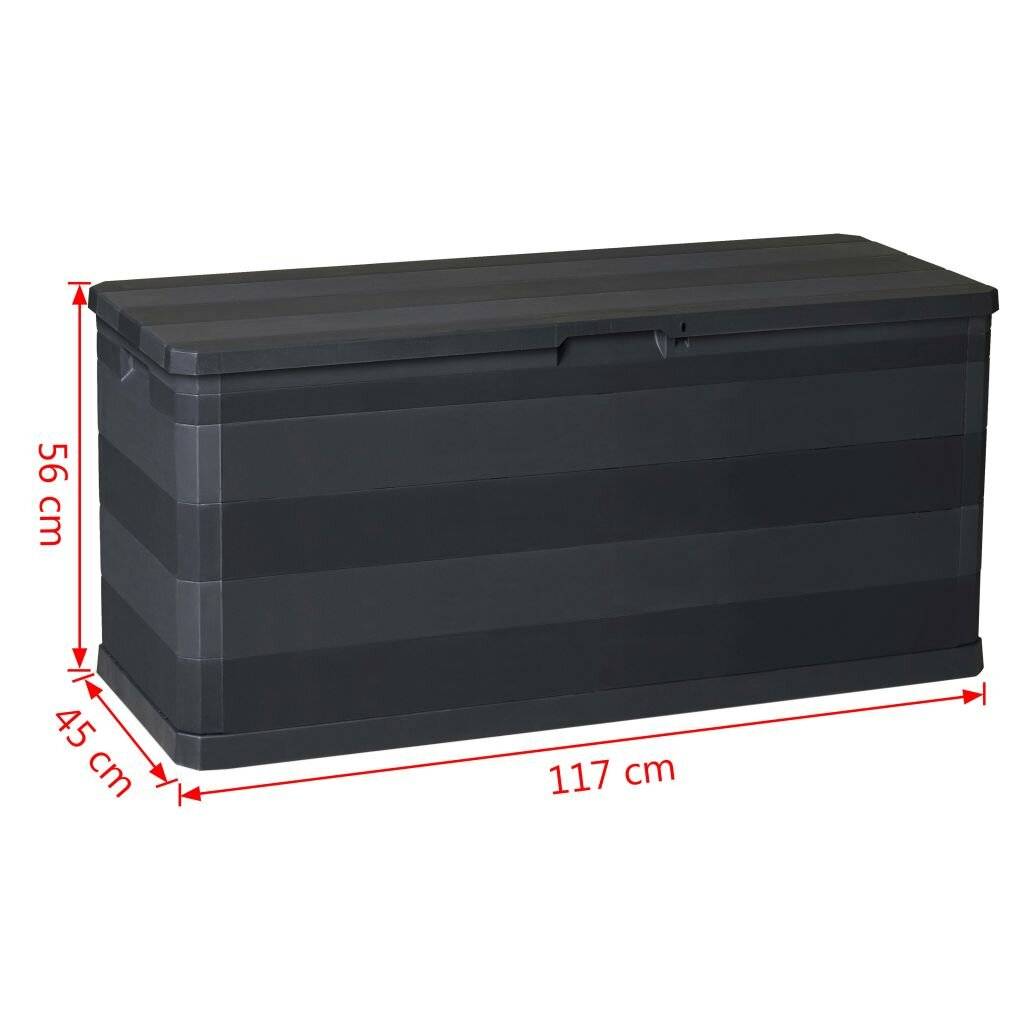 Symboolafbeelding voor vidaXL - Tuinbox - 117x45x56 - cm - zwart