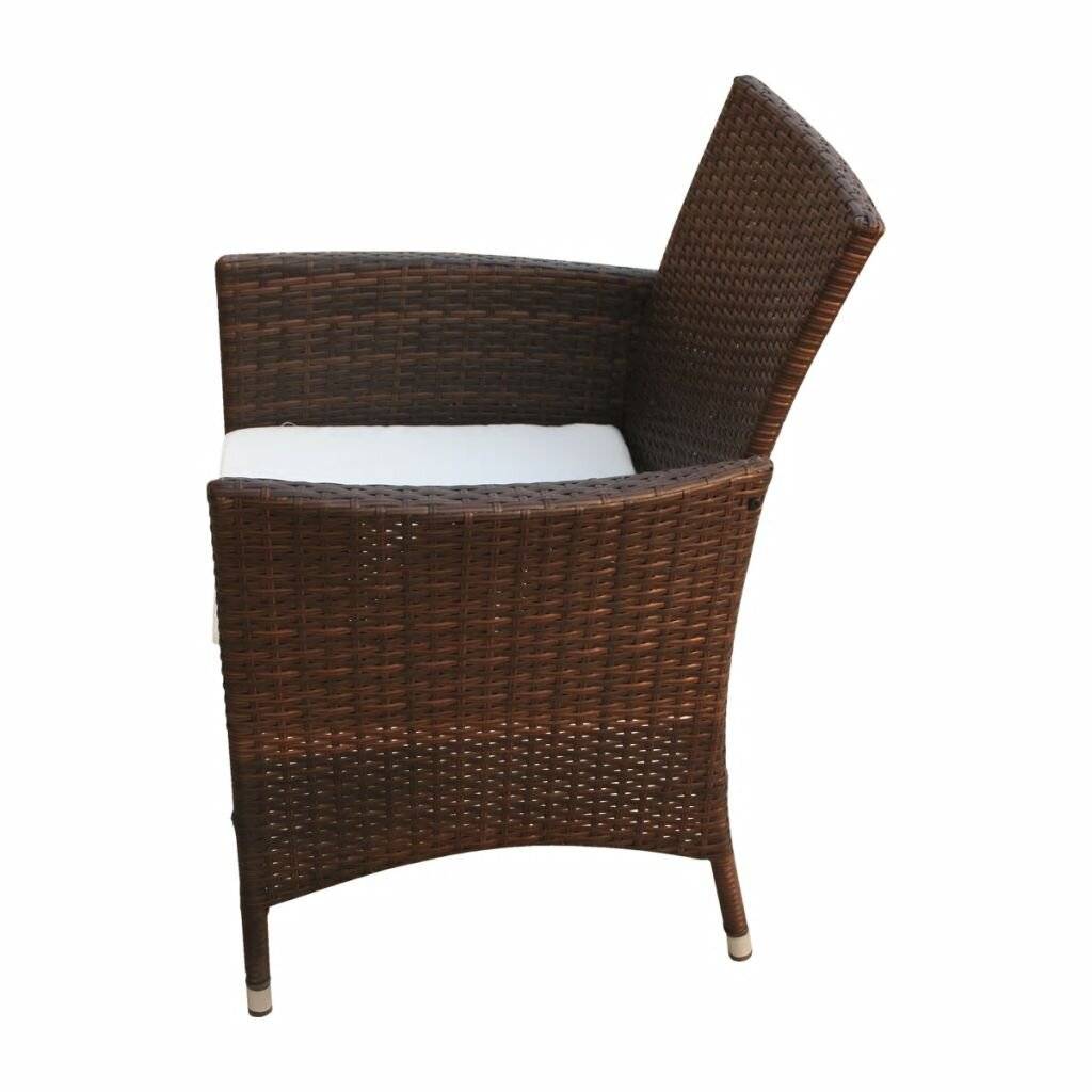 vidaXL - 9-delige - Tuinset - met - kussens - poly - rattan - bruin-5