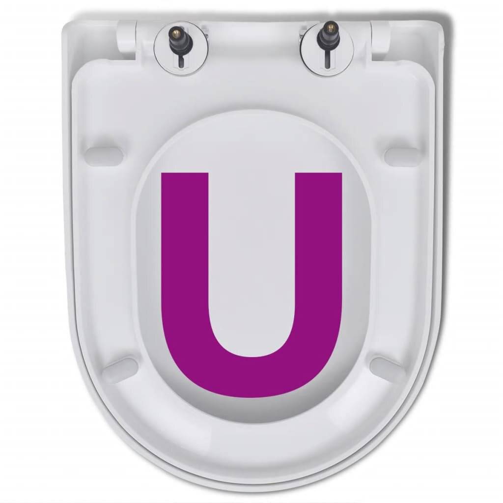 Symboolafbeelding voor vidaXL - Toiletbril - soft-close - met - quick-release - ontwerp - vierkant - wit