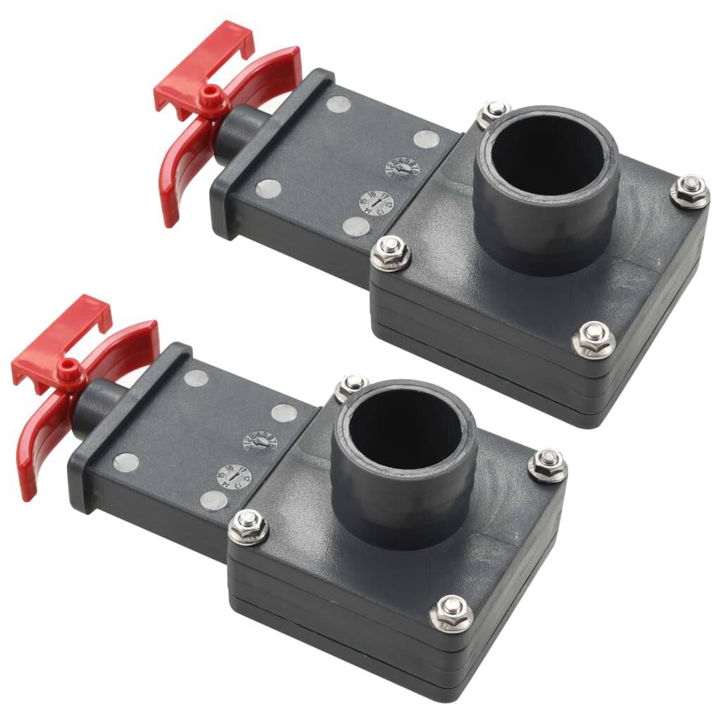 VidaXL Zwembadklep 2 st 1,5"-0