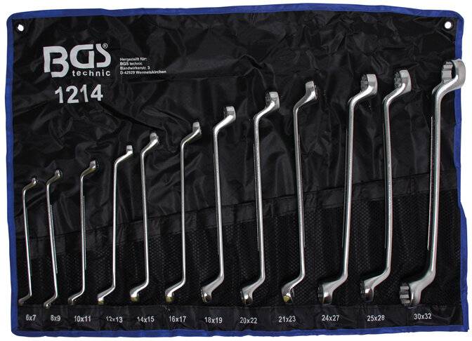 BGS 1214 Ringsleutelset | verdiept | 6 x 7 - 30 x 32 mm | 12-dlg-0