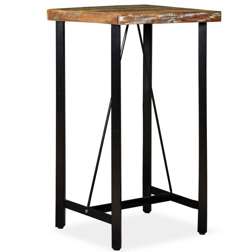 vidaXL - Bartafel - 60x60x107 - cm - massief - gerecycled - hout-6