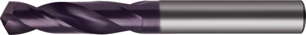 Korte boor DIN6539 VHM TiALN type N cilinderschacht 2,60mm FORMAT-0