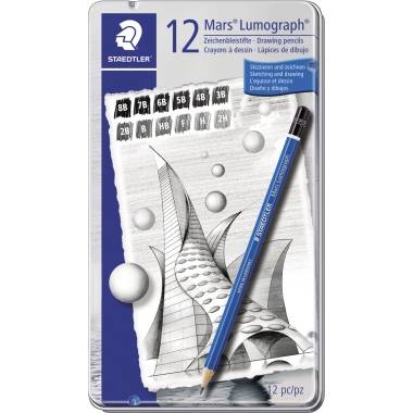 STAEDTLER Mars Lumigraph 12-delige set zeshoekige potloden-2