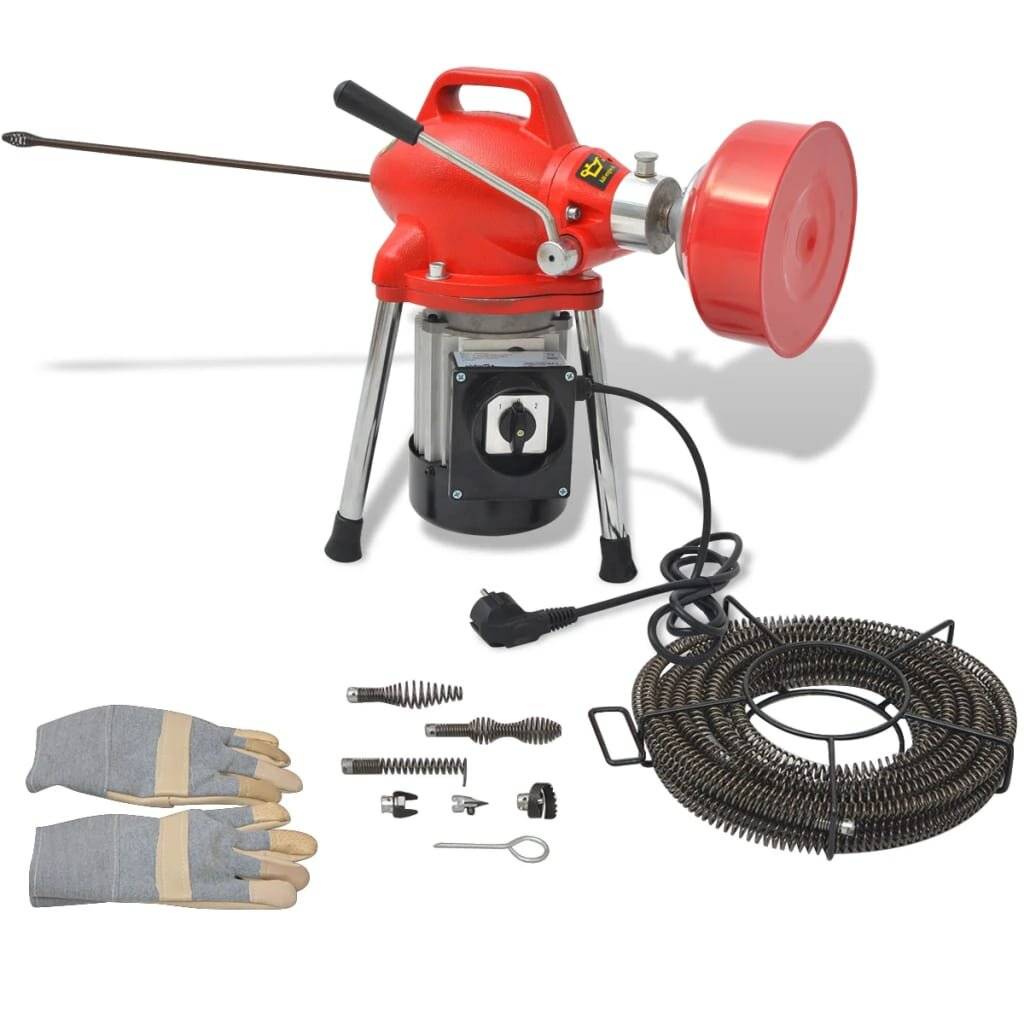 VidaXL Leidingsreinigingsmachine 250 W 12,5mx16mm 4,5mx9,5mm-0