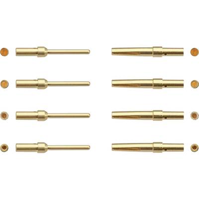 Harting 09 67 000 8576 09 67 000 8576 Male connector AWG (min.): 24 AWG (max.): 20 Verguld  100 stuk(s) 