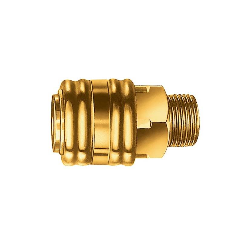 Snelkoppeling DN 7,2, buitenschroefdraad messing schroefdraad G 1/2 20,95 mm EWO-0