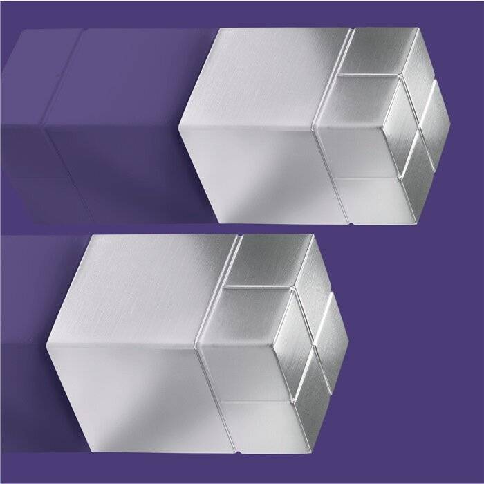Sigel SuperDym C30 Magneet - Zilver Cube Design, 2 Stuks, GL707