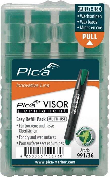 Pica 991 36 visor permanent navulling | groen - pi99136 42600561537304260056153730