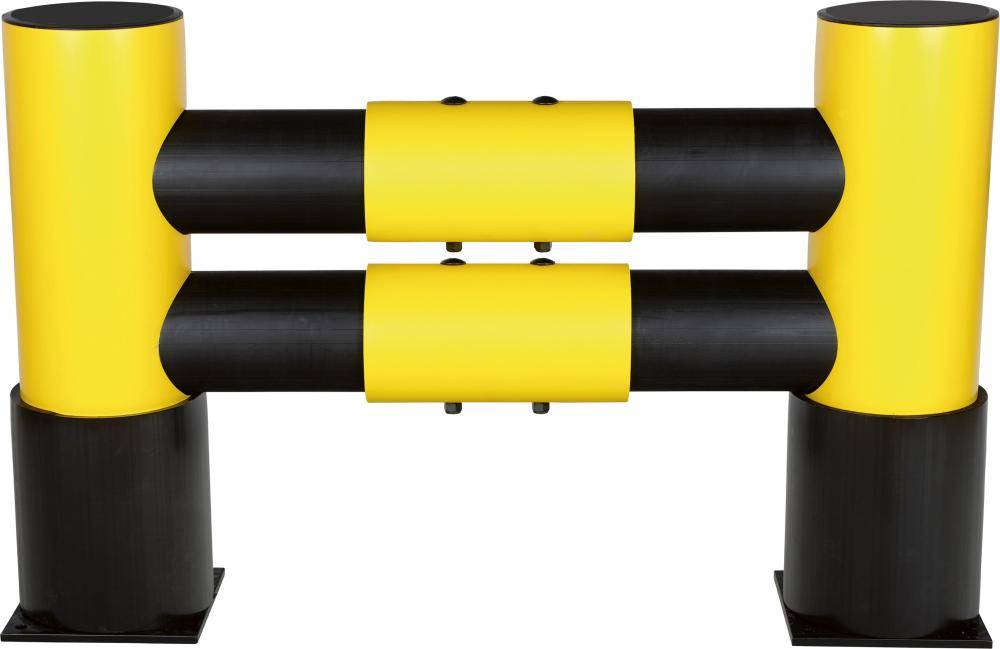 D-flexx Golf stellingbescherming - Geel & Zwart - 1100 mm x x 750 mm- - Polyethyleen (PE) - - Voor binnen & buiten