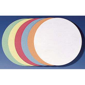 FRANKEN Moderatiekaarten - Cirkel - Diameter: 195 mm - Assortiment Kleuren (UMZ 20 99)-2