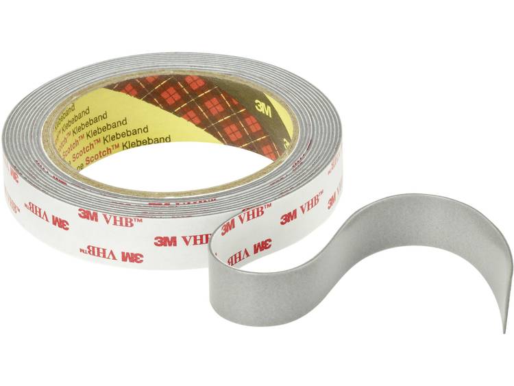 3M VHB-tape (dubbelzijdig plakband) (l x b) 3 m x 19 mm Grijs VHB 4941P 3M Inhoud: 1 rollen