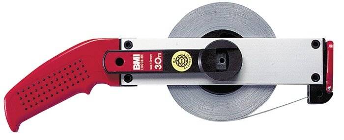Meetband met frame ergoline lengte 30 m bandbreedte 13 mm A mm/cm EG II aluminiu