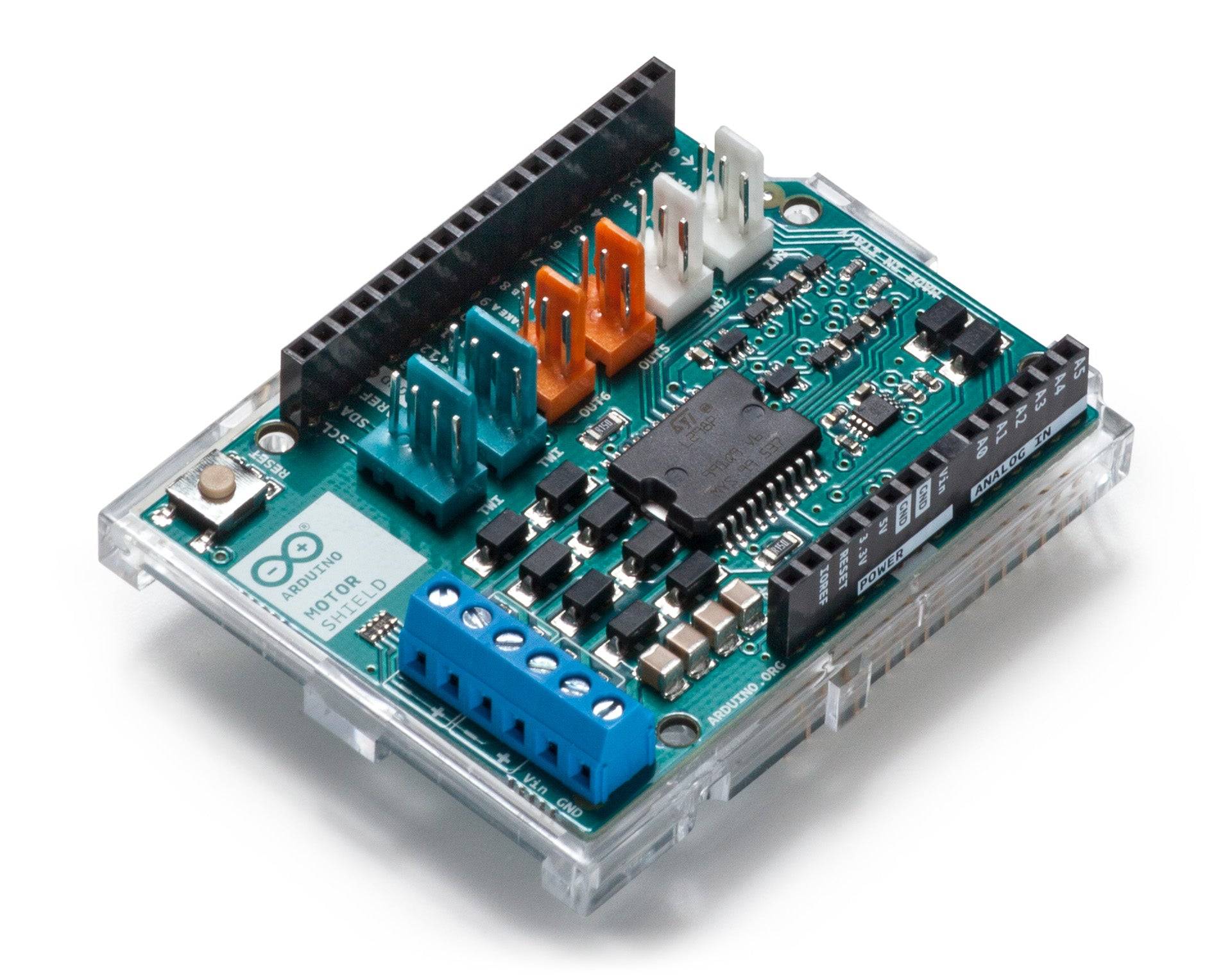ARDUINO A000079 Uitbreidingsmodule; insteekprintplaat; Comp: L298P - 1 stuk-0