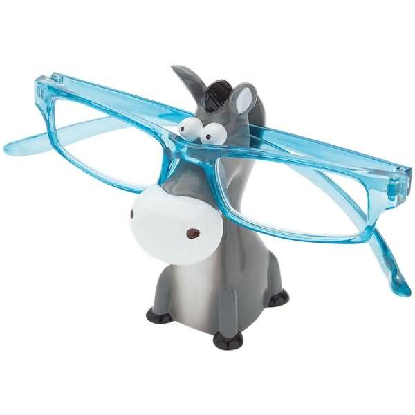 WEDO brillenhouder en glazenplateau met ezelmotief, gemaakt van polyhars.-1